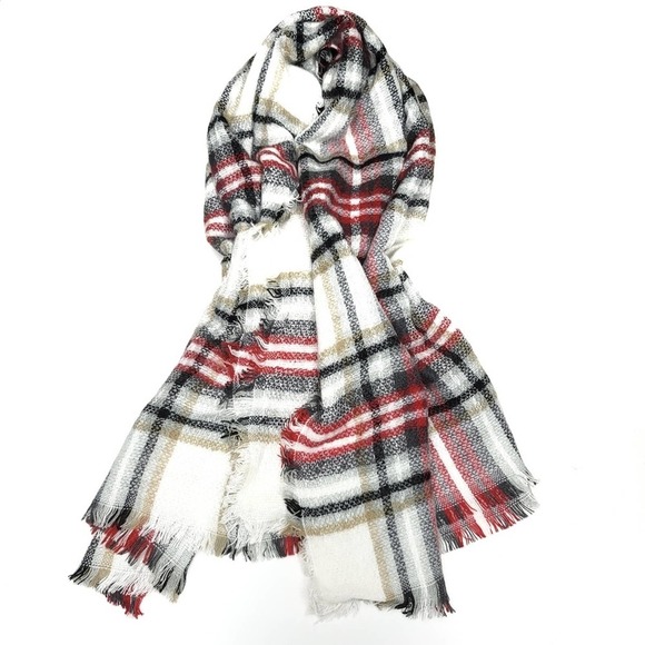 Accessories - Plaid Blanket Scarf